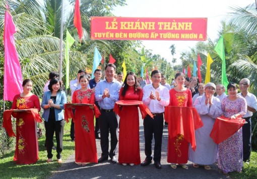 Vĩnh Long: Khánh thành tuyến đèn đường nông thôn