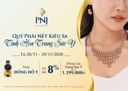 Quý phái nét kiêu sa, tinh hoa trang sức Ý