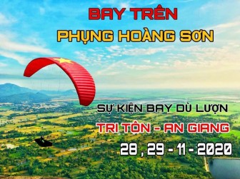 10 giờ, ngày 28-11: Biểu diễn dù lượn ở Tri Tôn