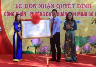 Bình Đức được công nhận “Phường đạt chuẩn văn minh đô thị”