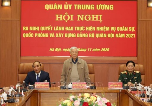 Tổng Bí thư, Chủ tịch nước chủ trì Hội nghị thực hiện nhiệm vụ quân sự, quốc phòng 2021