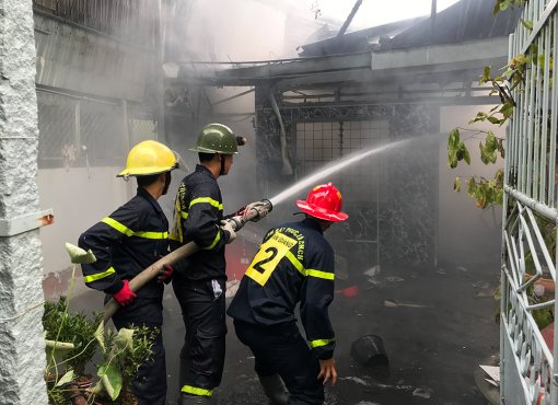 An Giang: Hỏa hoạn thiêu rụi 1 căn nhà ở TP. Long Xuyên