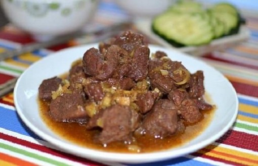 Bắp bò kho gừng sả