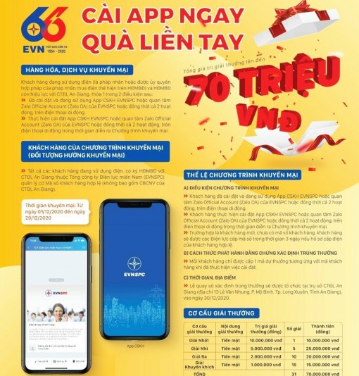 Công ty Điện lực An Giang: Triển khai Chương trình “Cài App ngay – Quà liền tay”