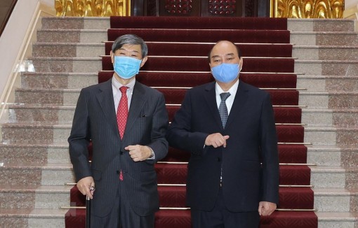 Thủ tướng Nguyễn Xuân Phúc tiếp Chủ tịch JICA Kitaoka Shinichi
