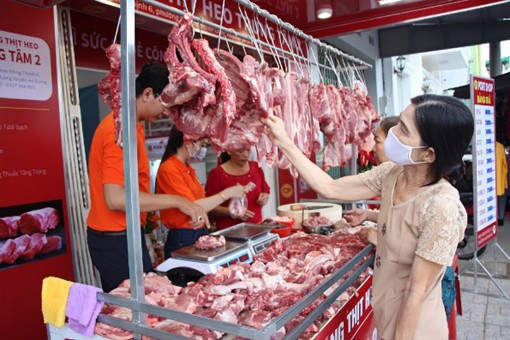 Khai trương cửa hàng thịt heo an toàn Trung Tâm 2, chợ Xẻo Trôm