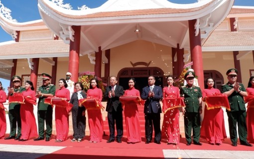 Khánh thành Đền thờ liệt sĩ Di tích Lịch sử Quốc gia khu vực Đồn Long Khốt
