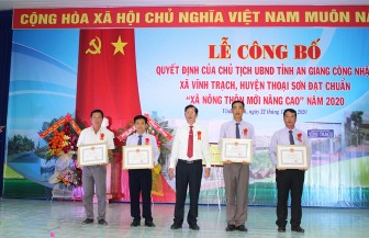 An Giang: Vĩnh Trạch đạt chuẩn “Xã nông thôn mới nâng cao” năm 2020