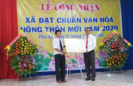 Phú An đạt chuẩn “Xã văn hóa nông thôn mới”