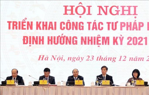 Thủ tướng chủ trì Hội nghị triển khai công tác tư pháp năm 2021
