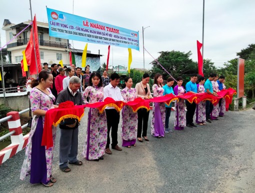 Khánh thành cầu Hy vọng 120-cầu Ngang Ngọn Đình và cầu Hy vọng 144-cầu Xẻo Dầu Giữa