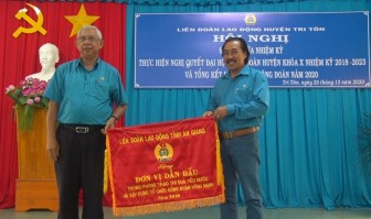 Liên đoàn Lao động huyện Tri Tôn tích cực chăm lo vì đoàn viên, người lao động