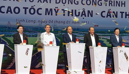 Thủ tướng phát lệnh khởi công tuyến cao tốc Mỹ Thuận - Cần Thơ