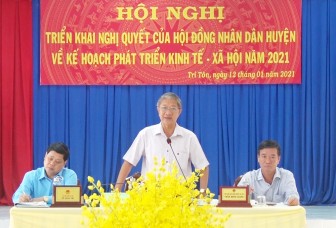 Tri Tôn triển khai nhiệm vụ phát triển kinh tế - xã hội năm 2021