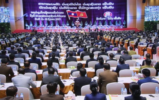 Khai mạc trọng thể Đại hội Đảng NDCM Lào lần thứ XI