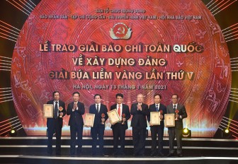 Lễ trao Giải báo chí toàn quốc về xây dựng Đảng lần thứ 5