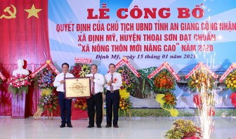 Định Mỹ đạt chuẩn xã nông thôn mới nâng cao năm 2020