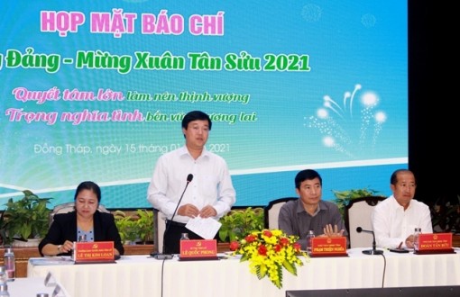 Đồng Tháp: Gần 70 cơ quan thông tấn, báo chí tham dự họp mặt mừng Đảng - mừng Xuân Tân Sửu năm 2021