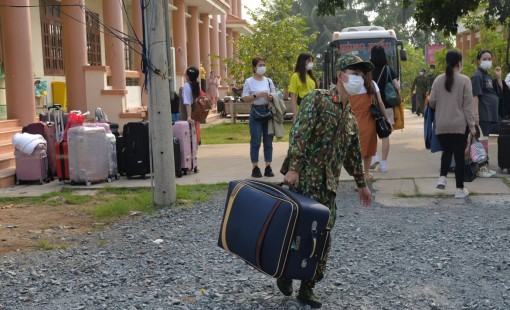 Tiền Giang: 249 công dân về từ Đài Loan hoàn thành cách ly y tế