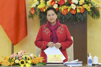 Chủ tịch Quốc hội Nguyễn Thị Kim Ngân chủ trì phiên họp thứ hai của Hội đồng Bầu cử quốc gia