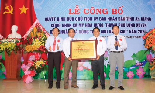 Về thăm xã nông thôn mới nâng cao Mỹ Hòa Hưng