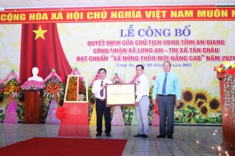 Xã Long An được công nhận xã nông thôn mới nâng cao