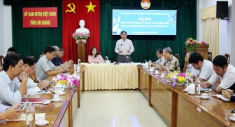 UBMTTQ VN tỉnh An Giang chia sẻ kinh nghiệm trong công tác nắm dư luận xã hội