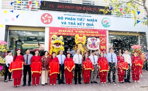 Khai trương Bộ phận tiếp nhận và trả kết quả thủ tục hành chính huyện An Phú