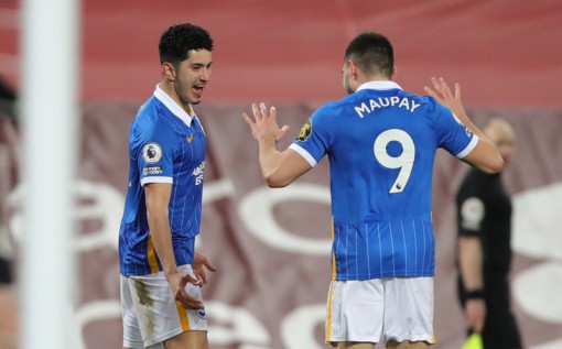 Liverpool thua sốc Brighton ngay trên sân nhà