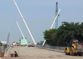 7 giờ, ngày 22-2, tạm ngưng lưu thông qua cầu Nguyễn Thái Học