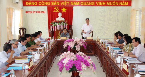 Họp Ban Chỉ đạo bầu cử đại biểu Quốc hội và đại biểu HĐND các cấp nhiệm kỳ 2021-2026 huyện Chợ Mới