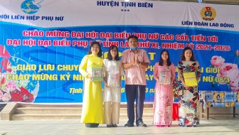 Giao lưu chuyên đề về giới và phong trào “Hai giỏi” tại huyện Tịnh Biên