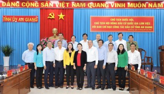 Chủ tịch Quốc hội Nguyễn Thị Kim Ngân đánh giá cao công tác chuẩn bị bầu cử của tỉnh An Giang