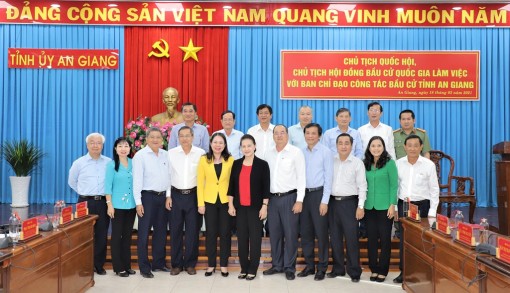 Chủ tịch Quốc hội Nguyễn Thị Kim Ngân đánh giá cao công tác chuẩn bị bầu cử của tỉnh An Giang