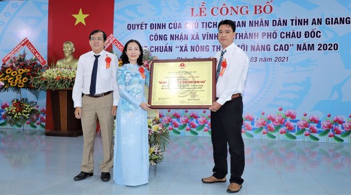 Xã Vĩnh Tế đạt chuẩn xã nông thôn mới nâng cao năm 2020