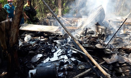 Tiền Giang: Cháy nhà dân ở xã Đông Hòa