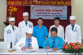 Công ty Cổ phần Bệnh viện Đa khoa Hạnh Phúc ký kết thực hiện Chương trình “75 ngàn sáng kiến vượt khó, phát triển”của Tổng LĐLĐ Việt Nam