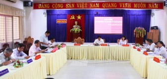 Ban Thường vụ Huyện ủy Phú Tân sơ kết quý I-2021