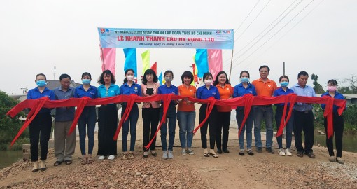 Khánh thành cầu Hy vọng 110- cầu cồn Nhơn Hòa, xã Nhơn Mỹ