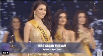 Nguyễn Lê Ngọc Thảo dừng chân ở Top 20 trong đêm chung kết Miss Grand International 2020