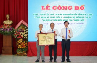 Lễ đón bằng công nhận xã Long Điền A đạt chuẩn “Xã nông thôn mới nâng cao”