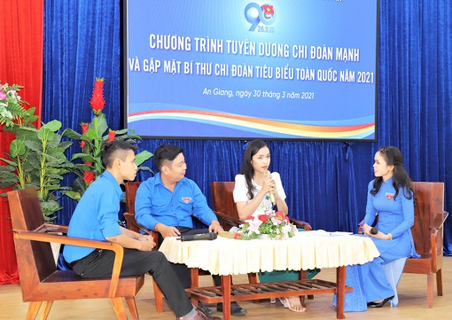 Tuyên dương 7 Chi đoàn mạnh và 42 Bí thư Chi đoàn tiêu biểu toàn quốc Cụm Đồng bằng sông Hậu năm 2021