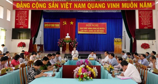 Hội nghị Ban Chấp hành Đảng bộ huyện Châu Thành lần thứ 4 (khóa XII) mở rộng
