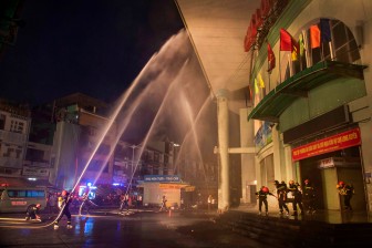Diễn tập chữa cháy và cứu nạn, cứu hộ chợ Long Xuyên