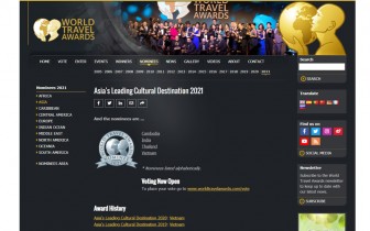 Bình chọn cho Du lịch Việt Nam tại Giải thưởng Du lịch Thế giới