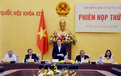 Chủ tịch Quốc hội Vương Đình Huệ chủ trì Phiên họp thứ 5, Hội đồng Bầu cử quốc gia