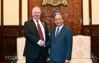 Chủ tịch nước Nguyễn Xuân Phúc tiếp Đại sứ LB Nga đến chào từ biệt