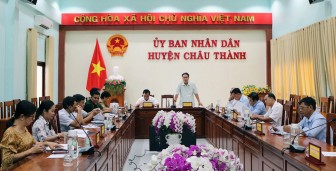 Ủy ban Bầu cử huyện Châu Thành tổ chức phiên họp thứ 5