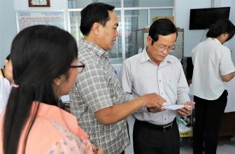 Đoàn khảo sát tỉnh An Giang khảo sát việc tổ chức thực hiện công tác bầu cử của TP. Châu Đốc