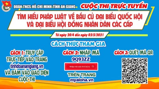 Phát động Cuộc thi trực tuyến tìm hiểu pháp luật về bầu cử đại biểu Quốc hội khóa XV và đại biểu HĐND các cấp nhiệm kỳ 2021 – 2026